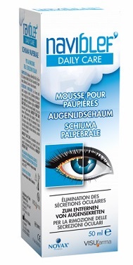 NAVIBLEF DAILY CARE SCHIUMA PER RIMOZIONE SECREZIONI OCULARI DA PALPEBRE E CIGLIA 50 ML - Farmacia De Pasquale