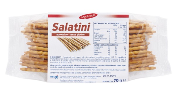 MY SNACK SALATINI 70 G - Farmacia De Pasquale
