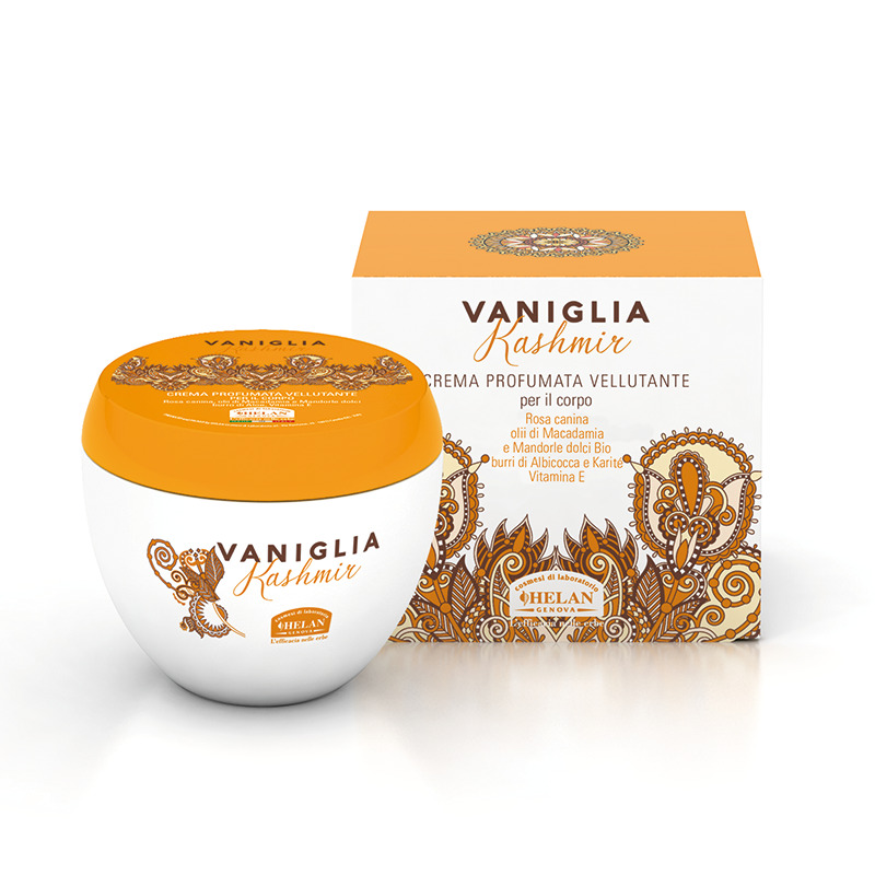 VANIGLIA KASHMIR CREMA PROFUMATA VELLUTANTE PER IL CORPO 200 ML - Farmacia De Pasquale