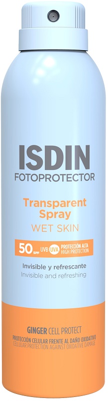 TRANSPARENT SPRAY WET SKIN SPF50 250 ML - Farmacia De Pasquale