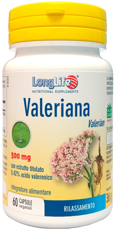 LONGLIFE VALERIANA 60 CAPSULE 500 MG - Farmacia De Pasquale