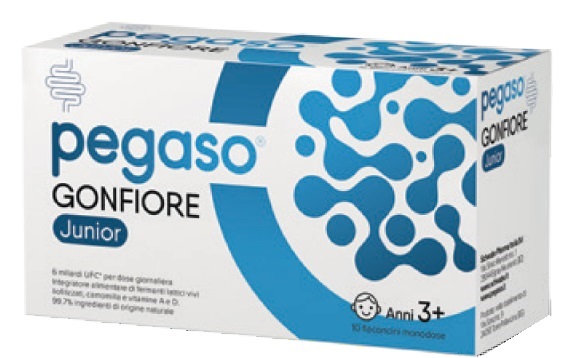 PEGASO GONFIORE JUNIOR 10 FLACONCINI MONODOSE DA 10 ML SENZA GLUTINE NATURALMENTE PRIVO DI LATTOSIO - Farmacia De Pasquale