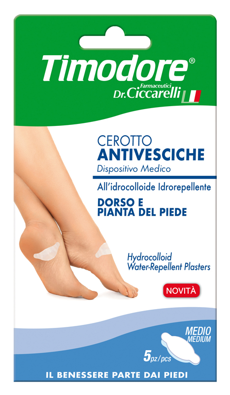 TIMODORE CEROTTO ANTIVESCICHE DORSO E PIANTA PIEDE 5 PEZZI - Farmacia De Pasquale