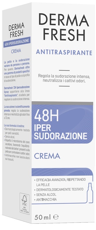 DERMAFRESH 48H IPERSUDORAZIONECREMA 50 ML - Farmacia De Pasquale