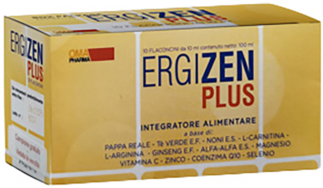 ERGIZEN PLUS INTEGRATORE ENERGIZZANTE 10 FLACONCINI DA 10 ML - Farmacia De Pasquale