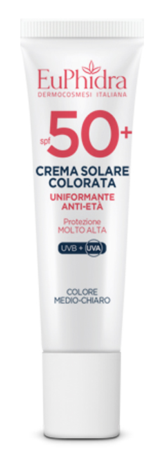 EUPHIDRA KALEIDO CREMA COLORATA MEDIO-CHIARO VISO SPF50+ 30 ML - Farmacia De Pasquale