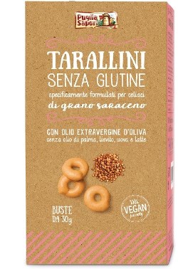 PUGLIA SAPORI TARALLINI GRANO SARACENO 6 BUSTE 30 G - Farmacia De Pasquale