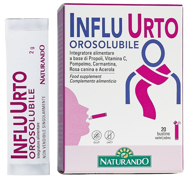 INFLU URTO OROSOLUBILE 20 BUSTINE DA 2 G - Farmacia De Pasquale