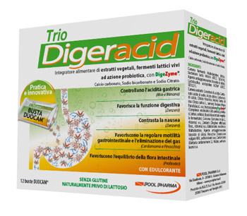 TRIO DIGERACID 12 BUSTINE - Farmacia De Pasquale