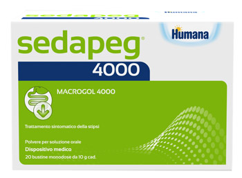 SEDAPEG 4000 20 BUSTINE MONODOSE X 10G HUMANA - Farmacia De Pasquale