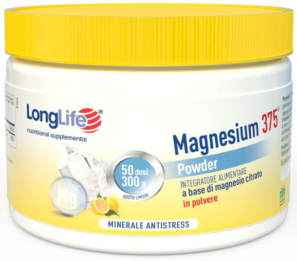 LONGLIFE MAGNESIUM 375 POWDER 300 G - Farmacia De Pasquale