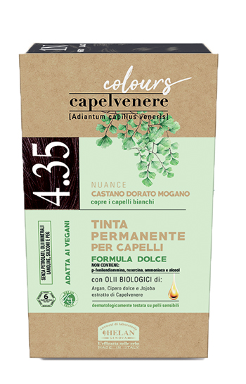 CAPELVENERE COLOURS TINTA CAPELLI 4,35N CASTANO DORATO MOGANO - Farmacia De Pasquale