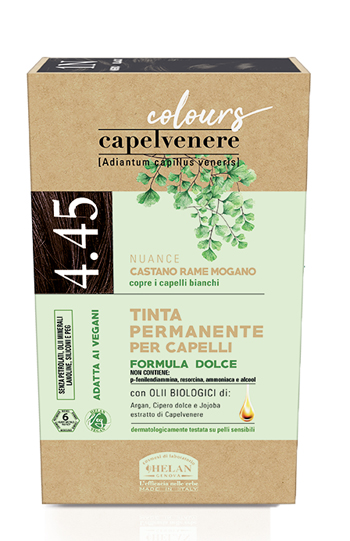 CAPELVENERE COLOURS TINTA CAPELLI 4,45N CASTANO RAME MOGANO - Farmacia De Pasquale