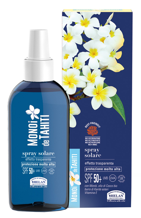 MONOI DE TAHITI SPRAY SOLARE EFFETTO TRASPARENTE SPF50+ 150 ML - Farmacia De Pasquale