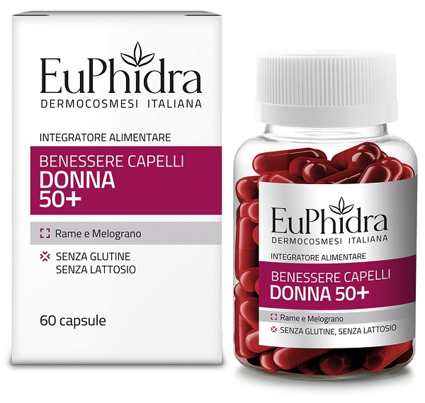 EUPHIDRA CAPELLI DONNA 50+ 60 CAPSULE - Farmacia De Pasquale