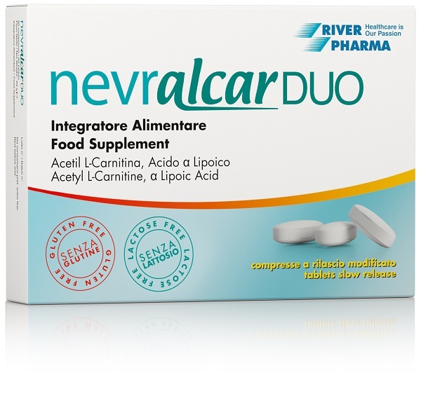NEVRALCAR DUO 60 COMPRESSE DEGLUTIBILI A RILASCIO MODIFICATO SENZA GLUTINE SENZA LATTOSIO - Farmacia De Pasquale
