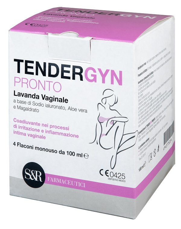 TENDERGYN PRONTO LAVANDA VAGINALE A BASE DI SODIO IALURONATO ALOE VERA E MAGARLDRATO 4X100 ML - Farmacia De Pasquale