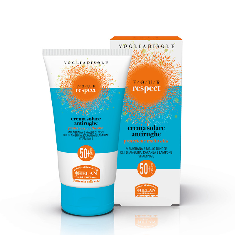 VOGLIADISOLE FOUR RESPECT CREMA SOLARE ANTIRUGHE SPF50+ 50 ML - Farmacia De Pasquale
