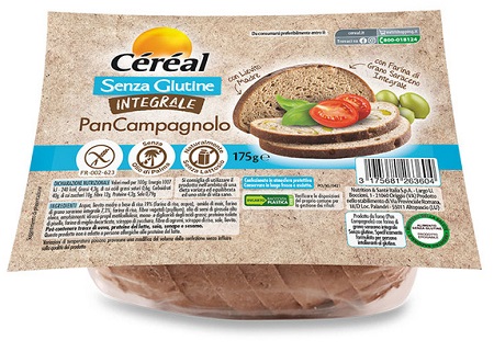 CEREAL SENZA GLUTINE INTEGRALE PAN CAMPAGNOLO 175 G - Farmacia De Pasquale