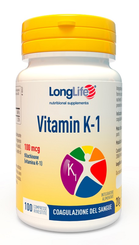 LONGLIFE VITAMIN K 100MCG 100 COMPRESSE RIVESTITE - Farmacia De Pasquale