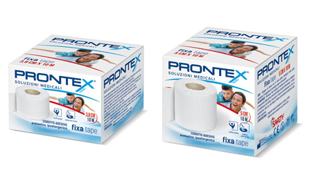 BENDA IN COTONE PRONTEX FIXA TAPE M 10 X 3,8 CM BIANCO - Farmacia De Pasquale