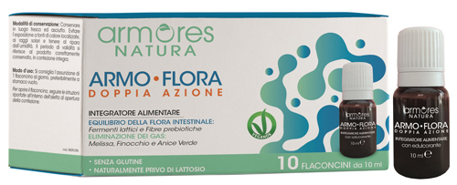 ARMORES ARMO FLORA DOPPIA AZIONE 10 FLACONCINI DA 10 ML - Farmacia De Pasquale