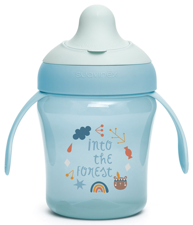 SUAVINEX INTOTHEFOREST TAZZA ANTIGOCCIA +6 MESI AZZURRA - Farmacia De Pasquale