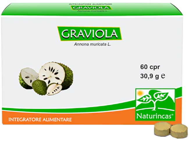 GRAVIOLA NATURINCAS 60 COMPRESSE - Farmacia De Pasquale