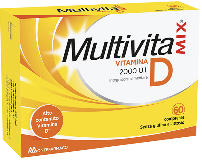 MULTIVITAMIX VITAMINA D 2000 UI 60 COMPRESSE - Farmacia De Pasquale
