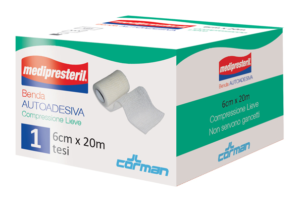 MEDIPRESTERIL BENDA AUTOADESIVA 6X2000 CM 1 PEZZO - Farmacia De Pasquale