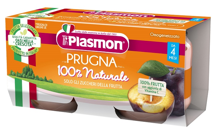 PLASMON OMOGENEIZZATO PRUGNA 2 X 80 G - Farmacia De Pasquale