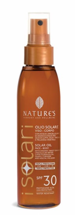 NATURE'S I SOLARI OLIO SOLARE VISO CORPO SPF 30 150 ML - Farmacia De Pasquale