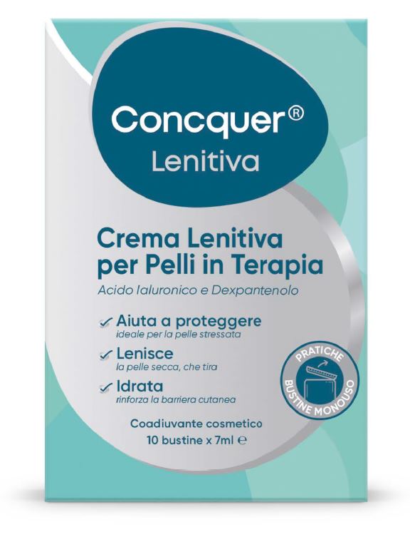 CONCQUER CREMA LENITIVA 10 BUSTINE DA 7 ML - Farmacia De Pasquale