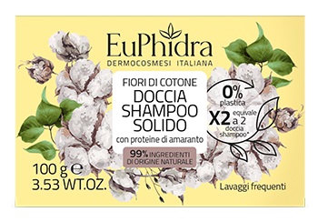 EUPHIDRA DOCCIA SHAMPOO SOLIDO FIORI DI COTONE 100 G - Farmacia De Pasquale