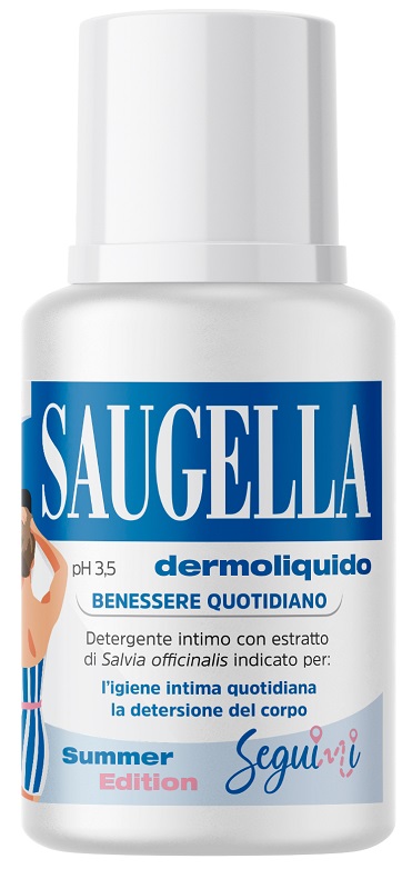SAUGELLA DERMOLIQUIDO PH 3,5 BENESSERE QUOTIDIANO DETERGENTE INTIMO 100 ML - Farmacia De Pasquale