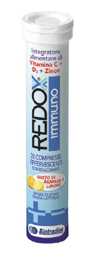REDOX IMMUNO EFFERVESCENTE 20 COMPRESSE GUSTO ARANCIA E LIMONE - Farmacia De Pasquale