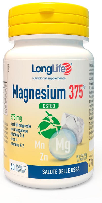 LONGLIFE MAGNESIUM 375 OSTEO 60 TAVOLETTE - Farmacia De Pasquale