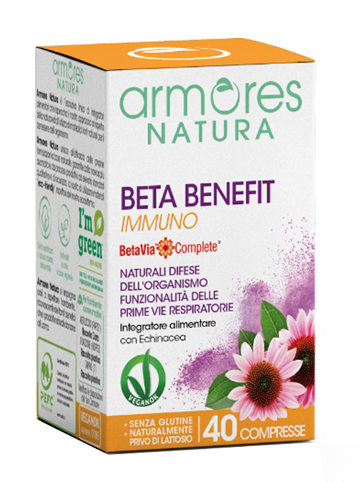 ARMORES BETA BENEFIT IMMUNO 40 COMPRESSE - Farmacia De Pasquale