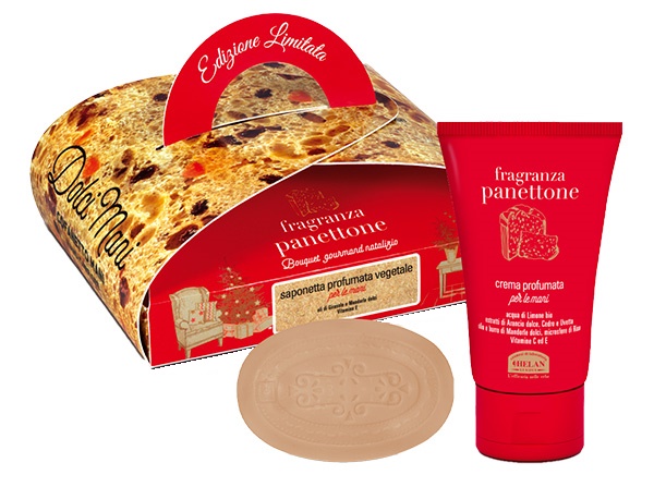 PANETTONE COFANETTO DOLCI MANI CREMA MANI 50 ML + SAPONETTA 75 G - Farmacia De Pasquale
