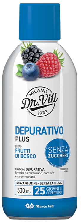 DEPURATIVO PLUS FRUTTI DI BOSCO 500 ML - Farmacia De Pasquale