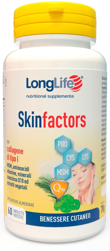 LONGLIFE SKIN FACTORS 60 TAVOLETTE RIVESTITE - Farmacia De Pasquale