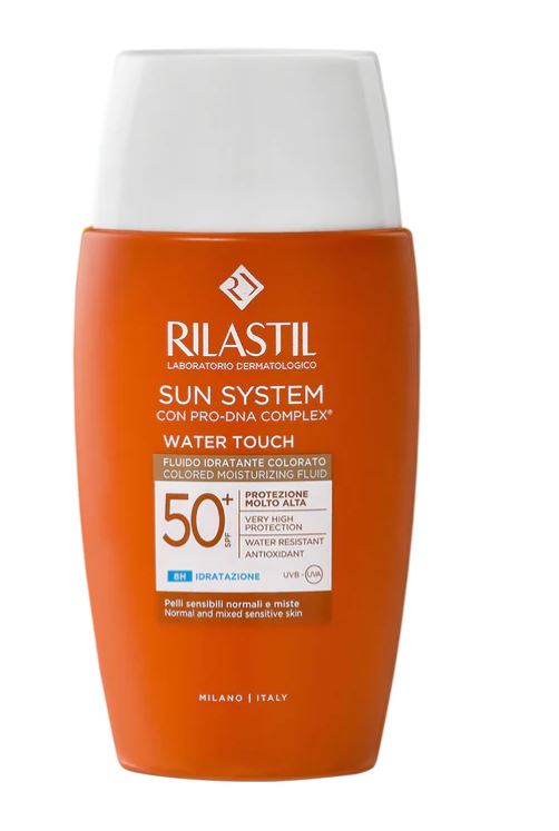 RILASTIL SUN SYSTEM WATER TOUCH COLOR FLUIDO SPF50+ 50 ML - Farmacia De Pasquale