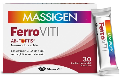 MASSIGEN FERROVITI 30 BUSTINE OROSOLUBILI - Farmacia De Pasquale