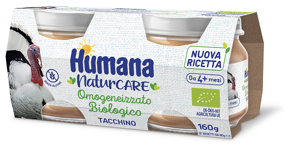 HUMANA OMOGENEIZZATO TACCHINO BIO 2 VASETTI DA 80 G - Farmacia De Pasquale