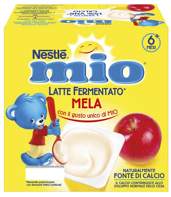 MIO MERENDA LATTE FERMENTATO MELA 4 PEZZI DA 100 G - Farmacia De Pasquale
