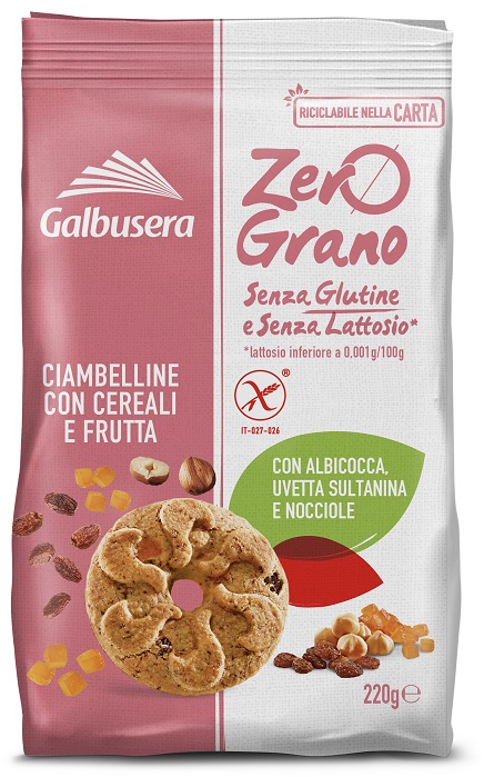 ZEROGRANO FROLLINI CEREALI FRUTTA 220 G - Farmacia De Pasquale