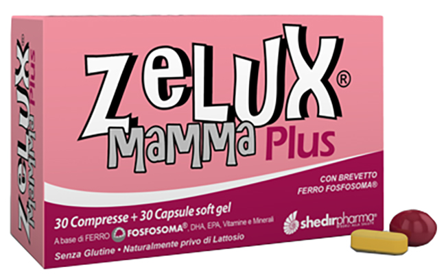 ZELUX MAMMA PLUS 30 COMPRESSE + 30 CAPSULE SOFT GEL - Farmacia De Pasquale