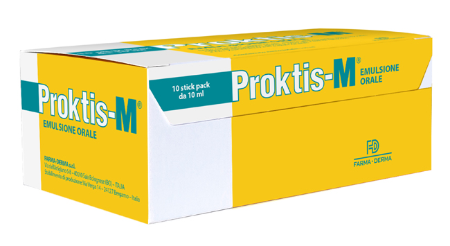 PROKTIS-M EMULSIONE ORALE 10 STICK DA 10 ML - Farmacia De Pasquale