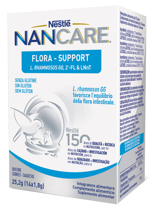 NESTLE' NANCARE FLORA SUPPORT 14 BUSTINE - Farmacia De Pasquale