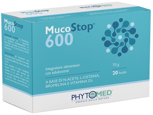 MUCOSTOP 600MG 20 BUSTINE - Farmacia De Pasquale